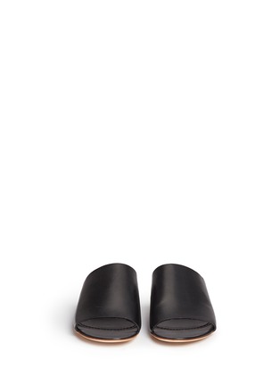 Front View - Click To Enlarge - MANSUR GAVRIEL - Leather flat mules