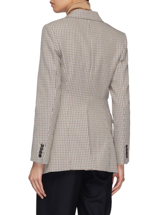 Back View - Click To Enlarge - THEORY - 'Super Cinch' cotton-virgin wool houndstooth blazer