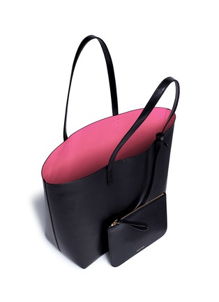 Detail View - Click To Enlarge - MANSUR GAVRIEL - Large leather tote with contrast lining