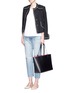 Figure View - Click To Enlarge - MANSUR GAVRIEL - Large leather tote with contrast lining