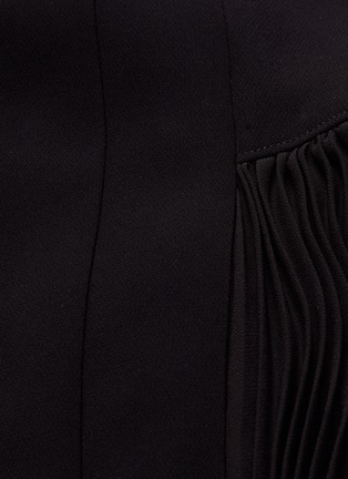Detail View - Click To Enlarge - THEORY - Mix pleated crepe dress