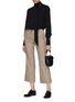 Figure View - Click To Enlarge - THEORY - Sash tie collar silk georgette top