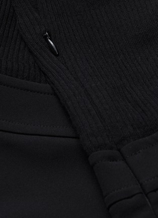Detail View - Click To Enlarge - THEORY - Rib knit panel mock neck dress