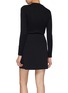 Back View - Click To Enlarge - THEORY - Rib knit panel mock neck dress
