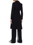 Back View - Click To Enlarge - THEORY - Belted cashmere melton wrap trench coat