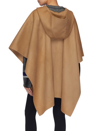 Back View - Click To Enlarge - THEORY - Belted wool-cashmere melton poncho