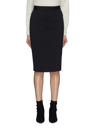 Main View - Click To Enlarge - THEORY - Side zip pencil skirt