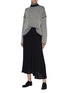 Figure View - Click To Enlarge - THEORY - Colourblocked collar stripe oversized cashmere sweater