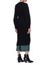 Back View - Click To Enlarge - THEORY - Sculpted sleeve Merino wool rib knit long cardigan