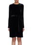 Main View - Click To Enlarge - THEORY - Belted velvet dress