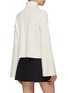 Back View - Click To Enlarge - THEORY - Bell sleeve cashmere cable knit turtleneck sweater
