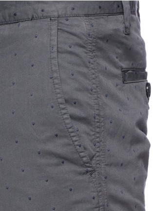 Detail View - Click To Enlarge - PS PAUL SMITH - Dot jacquard slim fit twill chinos