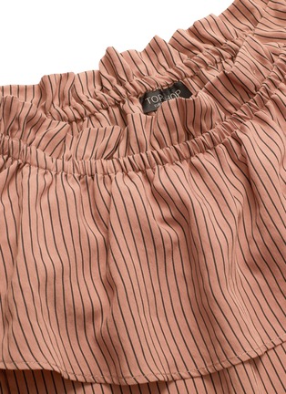 Detail View - Click To Enlarge - TOPSHOP - Stripe ruffle off-shoulder top