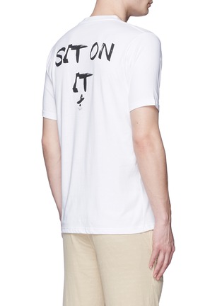 Back View - Click To Enlarge - PS PAUL SMITH - 'Sit On it' print T-shirt