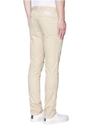 Back View - Click To Enlarge - PS PAUL SMITH - Dot jacquard slim fit twill chinos
