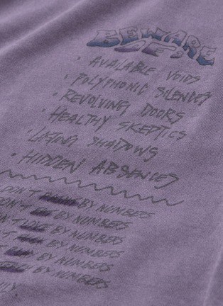  - GROUND ZERO - 'Eternal' slogan print distressed unisex T-shirt