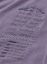  - GROUND ZERO - 'Eternal' slogan print distressed unisex T-shirt