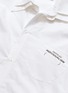  - GROUND ZERO - Slogan print cold shoulder layered shirt dress