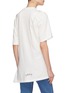 Back View - Click To Enlarge - GROUND ZERO - 'Defect' graffiti print asymmetric drape distressed unisex T-shirt