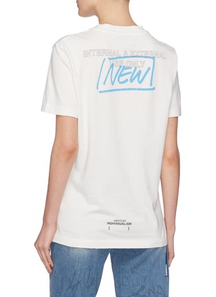Back View - Click To Enlarge - GROUND ZERO - 'New' graffiti print unisex T-shirt