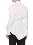 Back View - Click To Enlarge - GROUND ZERO - Puff shoulder gathered peplum shirt