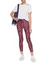 Figure View - Click To Enlarge - THE UPSIDE - 'Paintbox' graphic print performance midi leggings