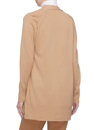 Back View - Click To Enlarge - VINCE - Raglan sleeve cashmere open cardigan
