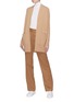 Figure View - Click To Enlarge - VINCE - Raglan sleeve cashmere open cardigan