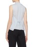 Back View - Click To Enlarge - VINCE - Tie back overlay silk georgette sleeveless top