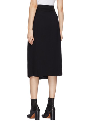Back View - Click To Enlarge - VINCE - Belted wrap midi skirt