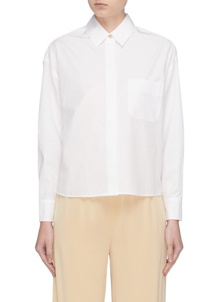 Main View - Click To Enlarge - VINCE - Patch pocket cropped shirt