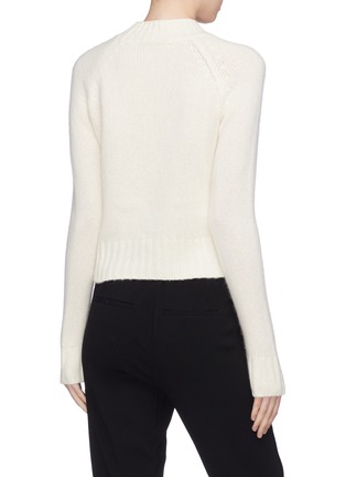 Back View - Click To Enlarge - VINCE - Cashmere cropped sweater