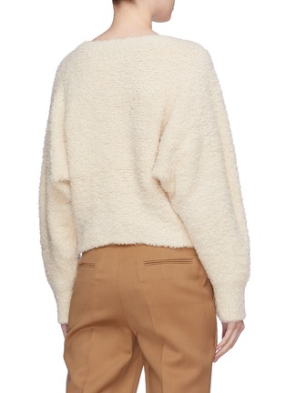 Back View - Click To Enlarge - VINCE - Bouclé knit cropped sweater