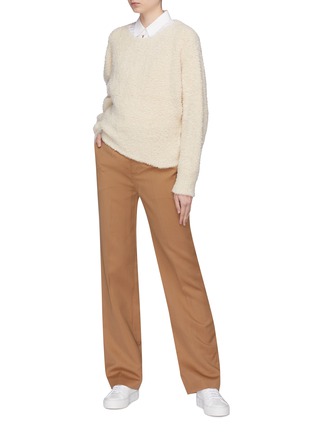 Figure View - Click To Enlarge - VINCE - Bouclé knit cropped sweater