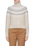 Main View - Click To Enlarge - VINCE - Fair Isle intarsia yoke wool-cashmere turtleneck sweater