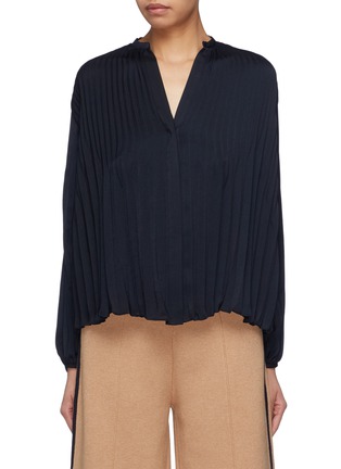 Main View - Click To Enlarge - VINCE - Pleated blouse