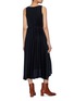 Back View - Click To Enlarge - VINCE - Pleated sleeveless dress