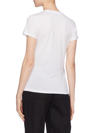 Back View - Click To Enlarge - VINCE - Pima cotton slub jersey T-shirt