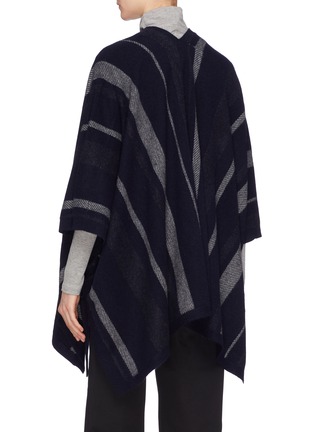 Back View - Click To Enlarge - VINCE - Stripe cashmere cape