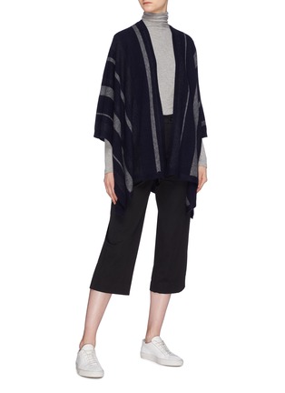 Figure View - Click To Enlarge - VINCE - Stripe cashmere cape