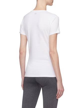 Back View - Click To Enlarge - CALVIN KLEIN PERFORMANCE - Logo print performance T-shirt