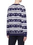 Back View - Click To Enlarge - CALVIN KLEIN PERFORMANCE - Stripe star print sweatshirt