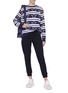Figure View - Click To Enlarge - CALVIN KLEIN PERFORMANCE - Stripe star print sweatshirt