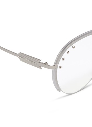Detail View - Click To Enlarge - WHATEVER EYEWEAR - Stud metal aviator optical glasses