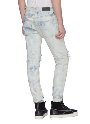 Back View - Click To Enlarge - FEAR OF GOD - 'Holy Water' tie-dye effect skinny jeans