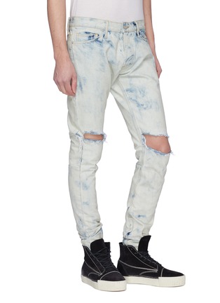 Front View - Click To Enlarge - FEAR OF GOD - 'Holy Water' tie-dye effect skinny jeans