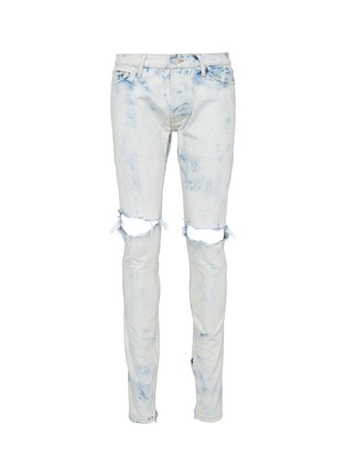 Main View - Click To Enlarge - FEAR OF GOD - 'Holy Water' tie-dye effect skinny jeans