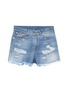 Main View - Click To Enlarge - R13 - 'Shredded Slouch' frayed ripped denim shorts