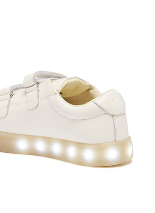 Figure View - Click To Enlarge - POP SHOES - 'St Laurent' LED midsole leather kids sneakers