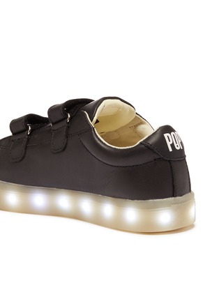 Figure View - Click To Enlarge - POP SHOES - 'St Laurent' LED midsole leather kids sneakers